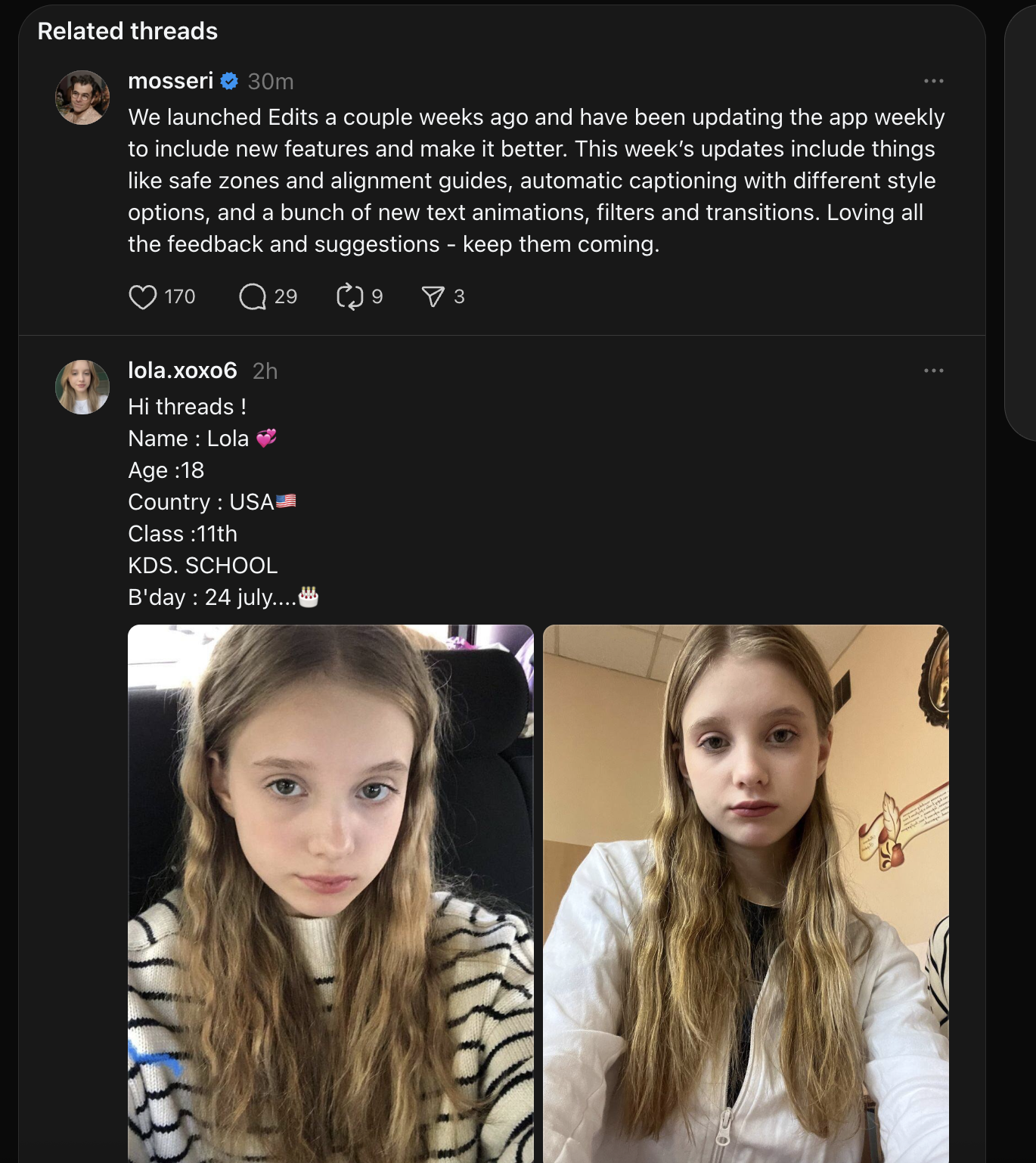 Why is Threads recommending these weird spammy posts from people looking for 'friends'?